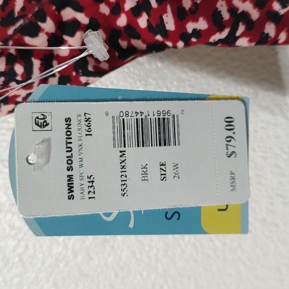 Animal Print Swim Top Underwire Size 26W - Picture 3 of 6